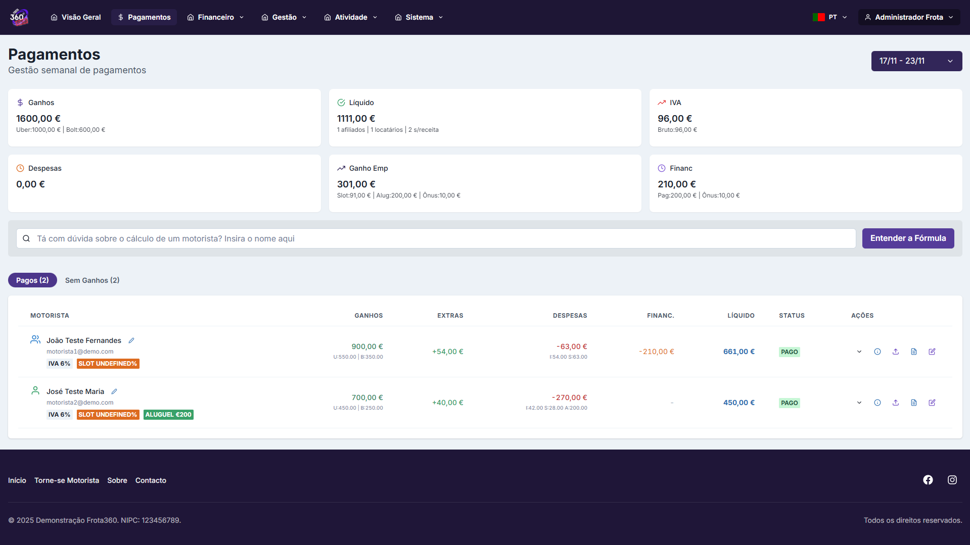 Gestão de Pagamentos - 1