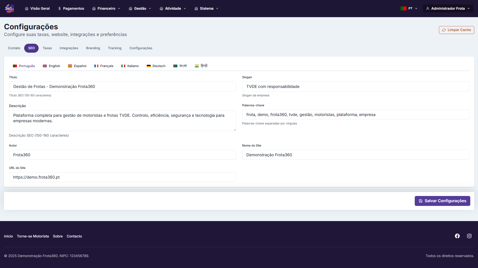 Configuração Total - 1
