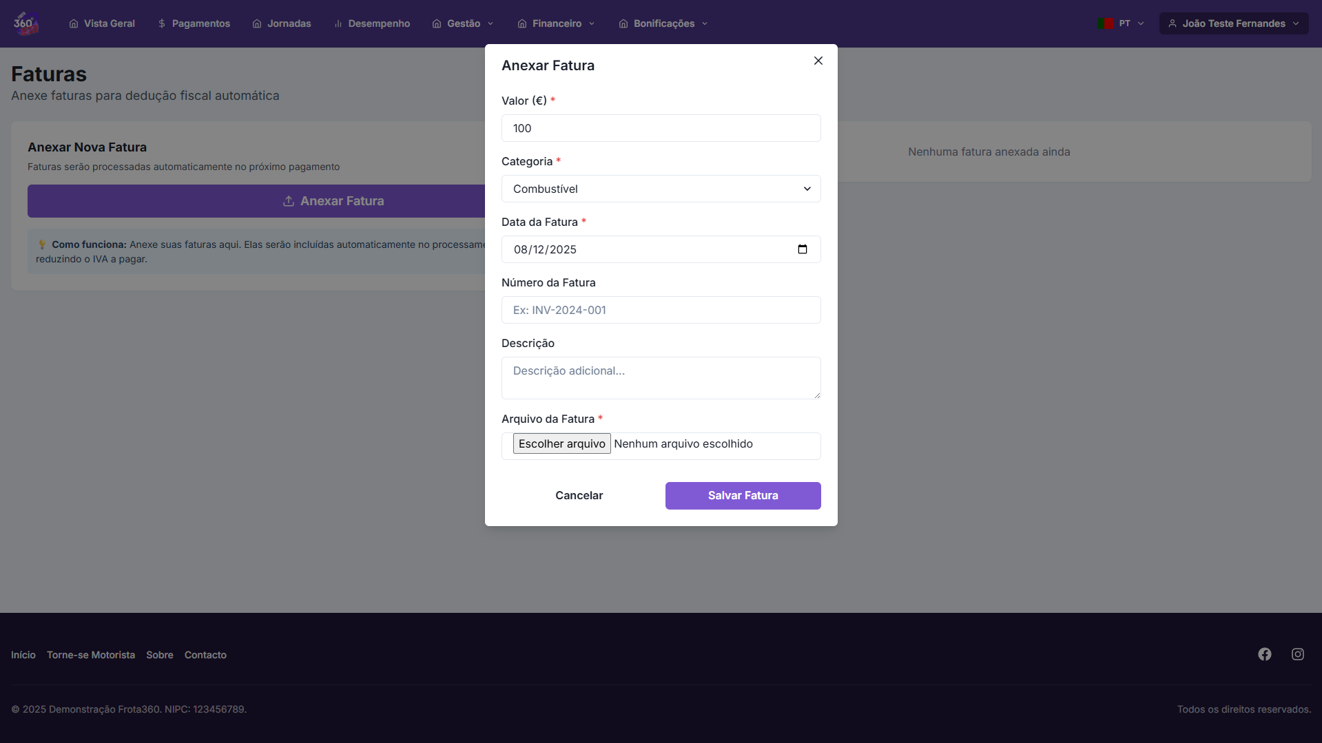 Gestão de Despesas - 1